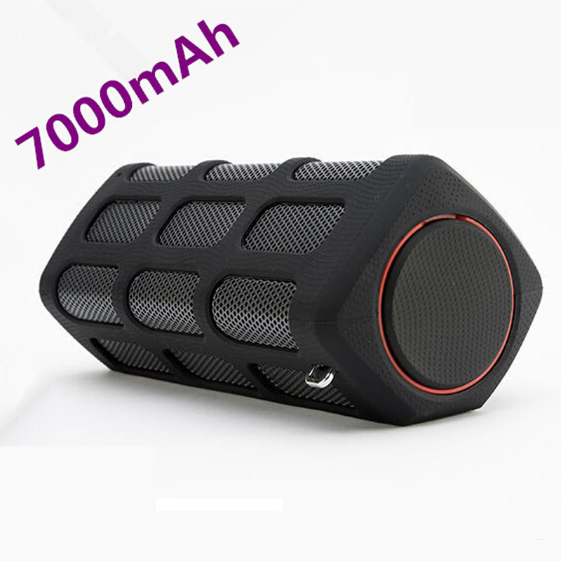 7000s400mahの防水ポータブルブルートゥース付きワイヤレススピーカーpowerbank最高のスマートフォン用-スピーカー問屋・仕入れ・卸・卸売り