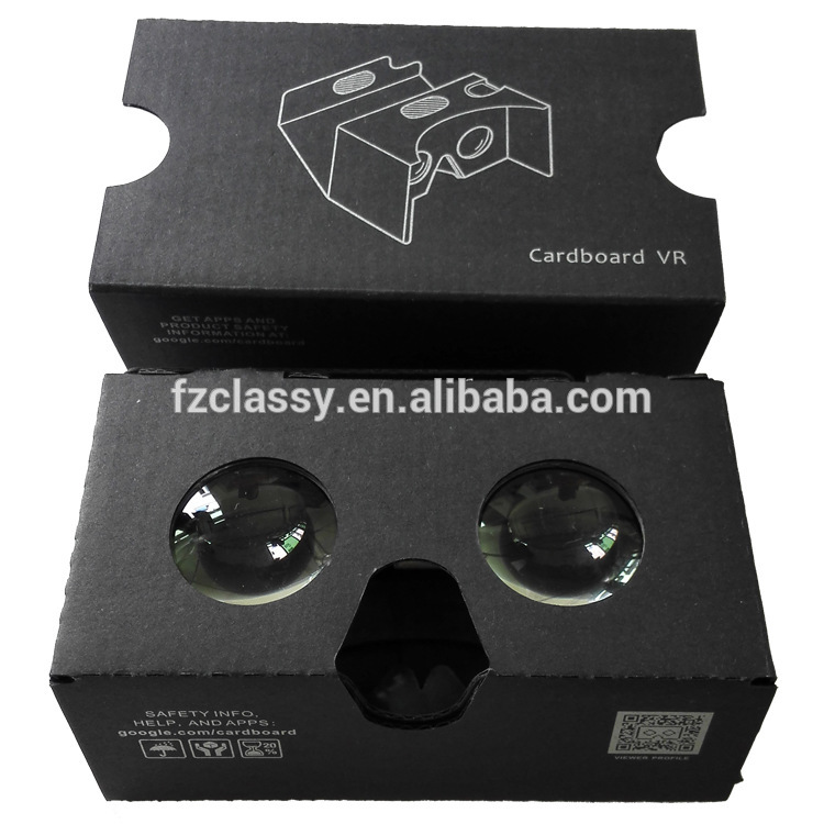 新しい高品質6インチdiy3dgoogleビデオビューア仮想現実2.0黒段ボール工場出荷時の価格-3Dメガネ問屋・仕入れ・卸・卸売り