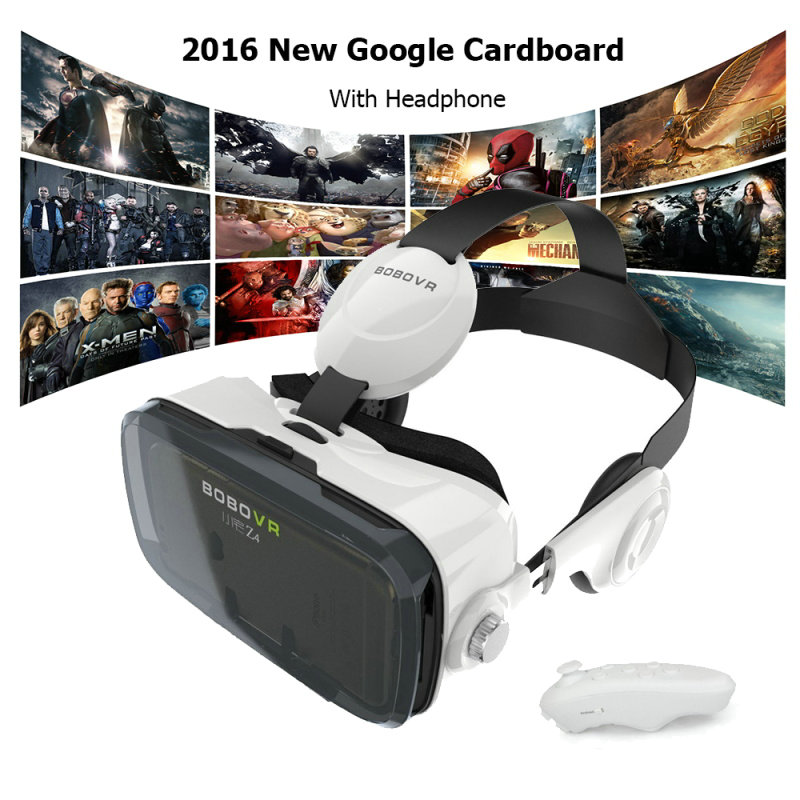 2016新しいgoogle段ボールbobovr z4仮想現実没入3dメガネボボvr z3アップグレードでヘッドフォン+ bluetoothゲームパッド-3Dメガネ問屋・仕入れ・卸・卸売り