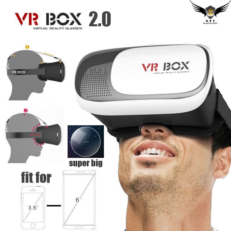 2016ホットデザイン仮想現実vrボックス2.0 3dガラス用スマートフォン-3Dメガネ問屋・仕入れ・卸・卸売り