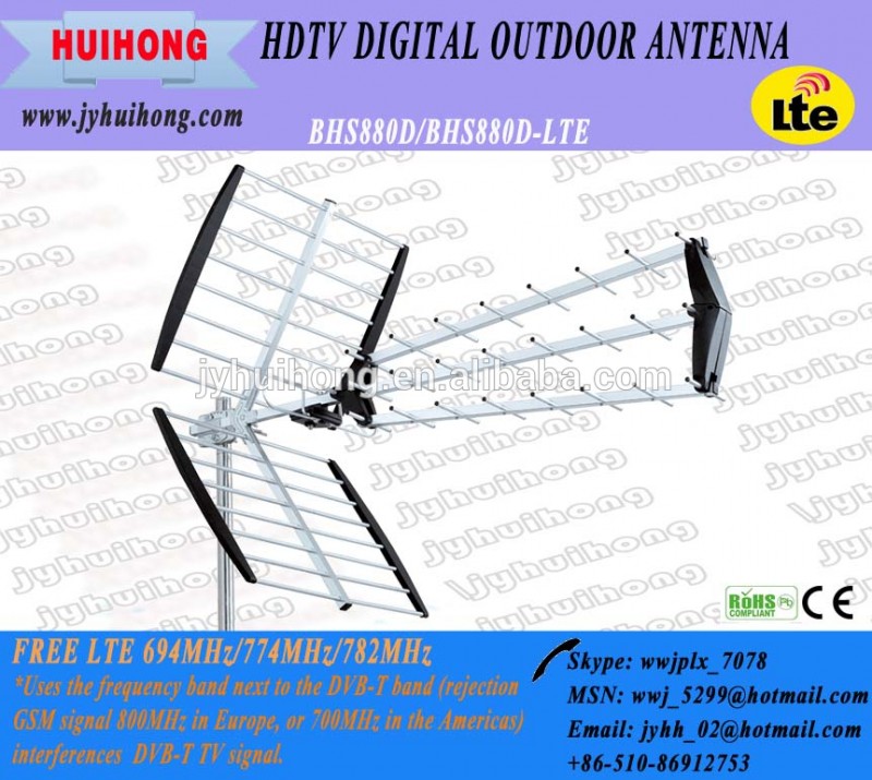 Hdtv デジタル dvb-t屋外テレビ アンテナ BHS880D-テレビアンテナ問屋・仕入れ・卸・卸売り