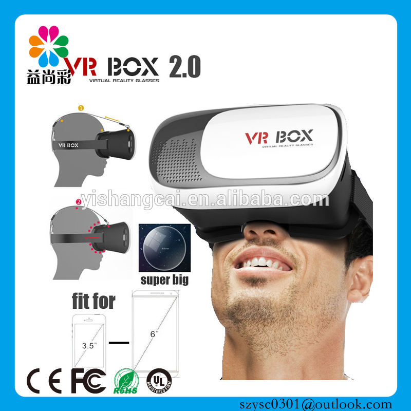 Vrボックス3d vrメガネ用のiosのandroidスマートフォンvrボックス3dメガネ2.0に時計映画やゲームをプレイ-3Dメガネ問屋・仕入れ・卸・卸売り