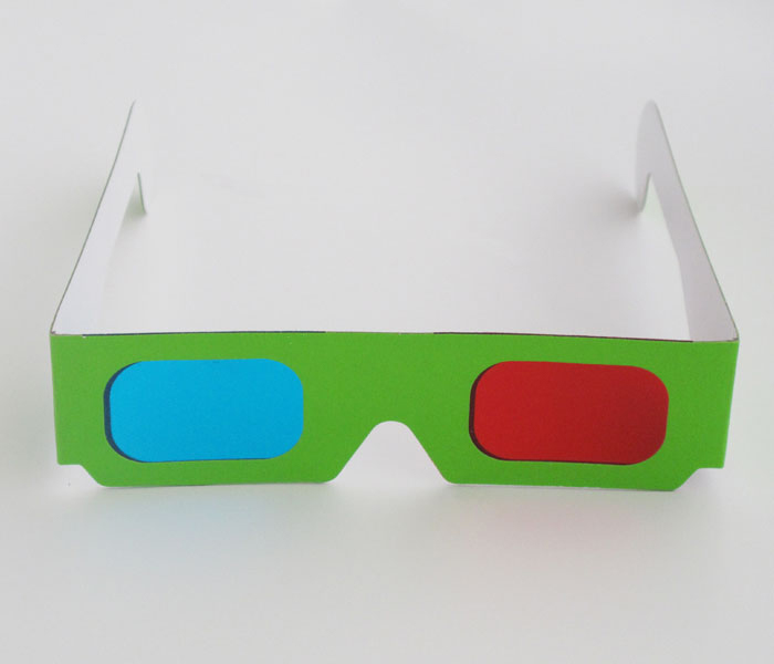 セールスプロモーション!カスタムロゴ高品質紙卸売赤青レンズ3dペーパーメガネ-3Dメガネ問屋・仕入れ・卸・卸売り