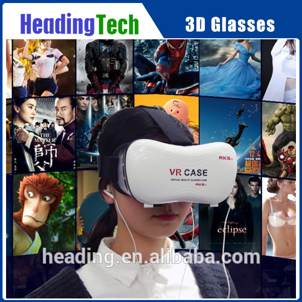 新しいv5 vrケース3dメガネ仮想現実用携帯電話フィットまでiosとandroidでbluetoothゲームパッド-3Dメガネ問屋・仕入れ・卸・卸売り