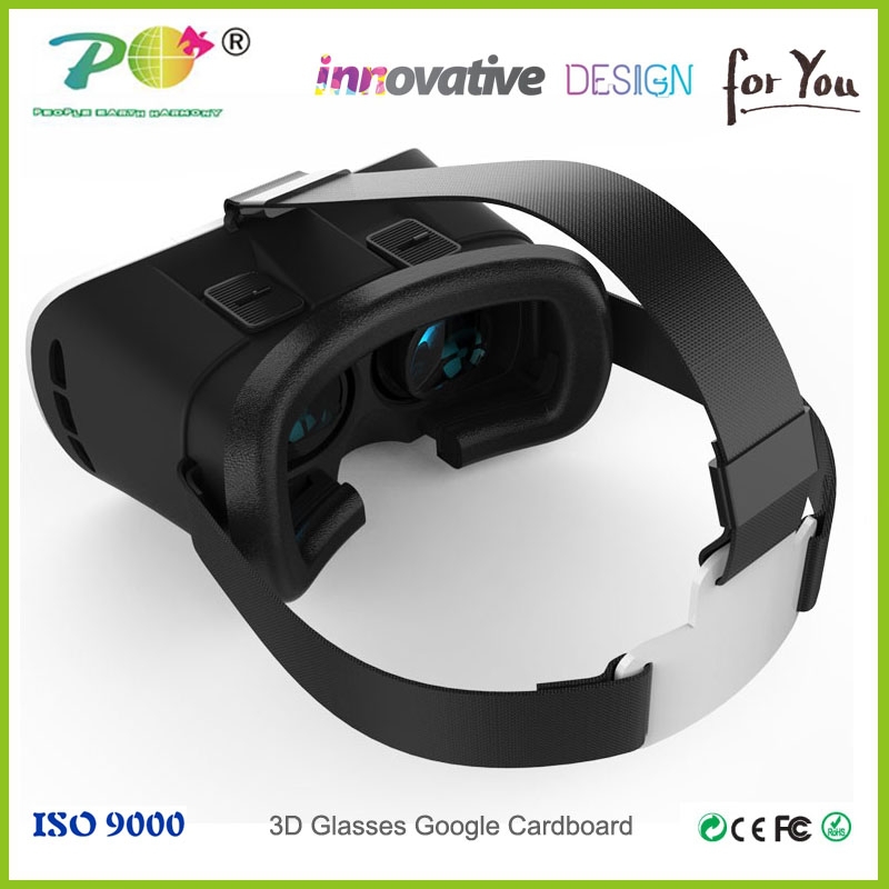 新しいデザイン仮想現実メガネ3d vrゴーグル快適なフィット帽子用360度視野を使用してあなたのスマートフォン-3Dメガネ問屋・仕入れ・卸・卸売り