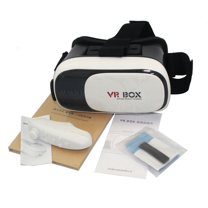 Vrボックス3dメガネ仮想現実ヘルメットでリモートコントローラ-3Dメガネ問屋・仕入れ・卸・卸売り