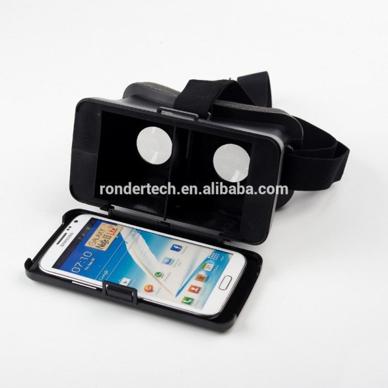 段ボールヘッドマウントプラスチックwholeasale仮想現実用3dビデオグラスプラスiphone65.5"- 6.3" スマート電話-3Dメガネ問屋・仕入れ・卸・卸売り