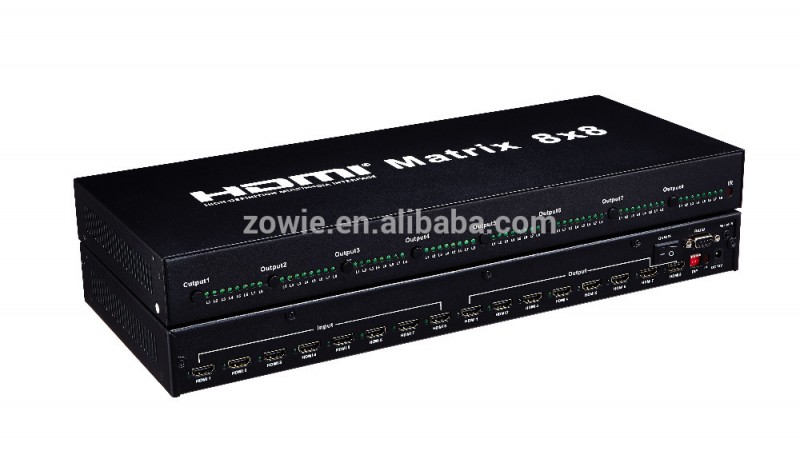 Hdmi matrixs 8 × 8サポート4 k × 2 k 2 × 2 & 4 × 2、4 × 4 hdmi matrixsスイッチでリモート制御用テレビ-その他ラジオ、テレビ付属品問屋・仕入れ・卸・卸売り