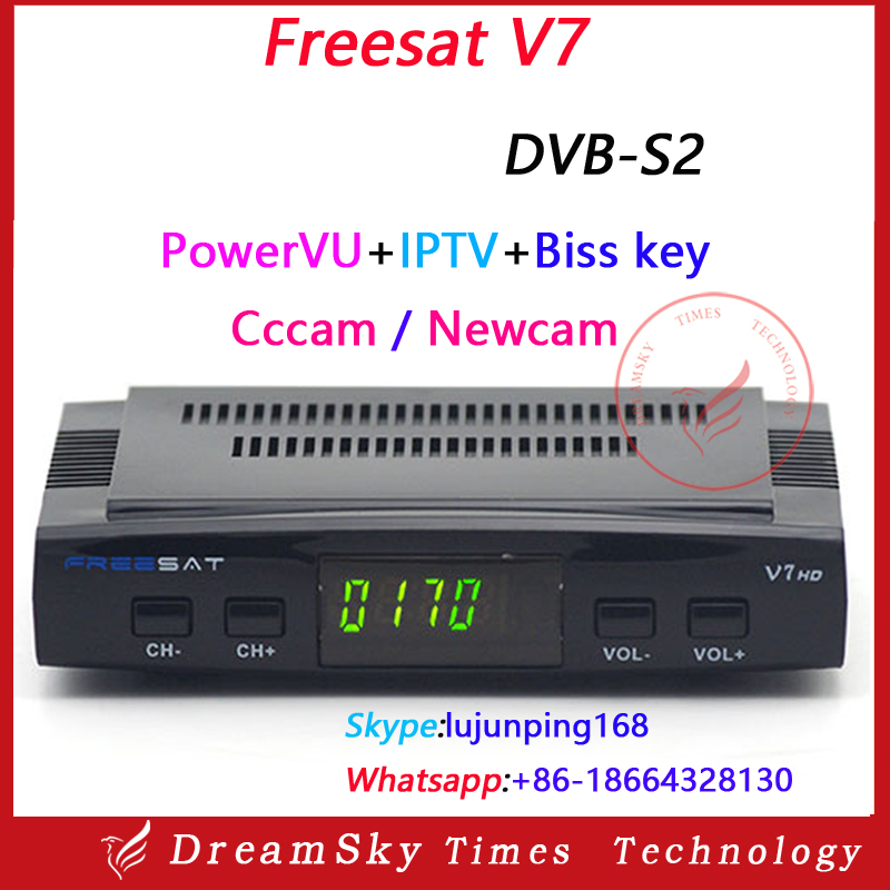 オリジナルfreesatv7hddvb-s2ミニ衛星テレビ受信機のサポートbissキー、 パッチ、 cccam、 powervu、 youtube、 usb無線lan-衛星チューナー問屋・仕入れ・卸・卸売り