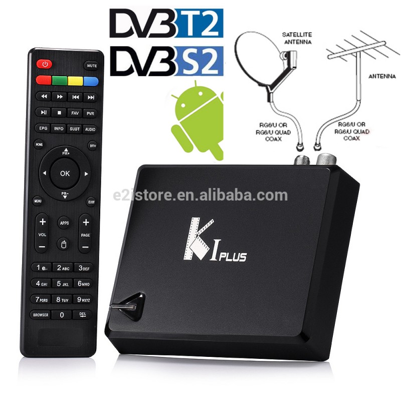 Amlogic s905クワッドコアビットアンドロイド5.1 +地上dvb-t2 +衛星dvb-s2 iptvコンボチューナー受信機セットトップボックスh.265 4 k-衛星チューナー問屋・仕入れ・卸・卸売り
