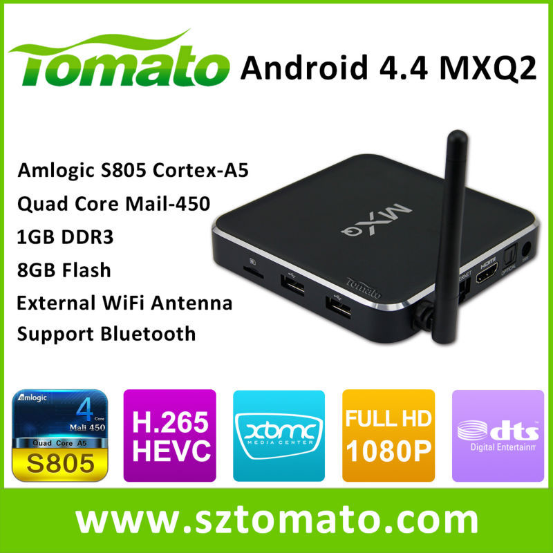 2014新しい mxq アンドロイド tv ボックス amlogic s802 クアッドコア xbmc 1 グラム/8 グラム Wifi 4K2K アンドロイド 4.4 より も優れ amlogic mx テレビ ボックス MXQ2 xbmc-セットトップボックス問屋・仕入れ・卸・卸売り