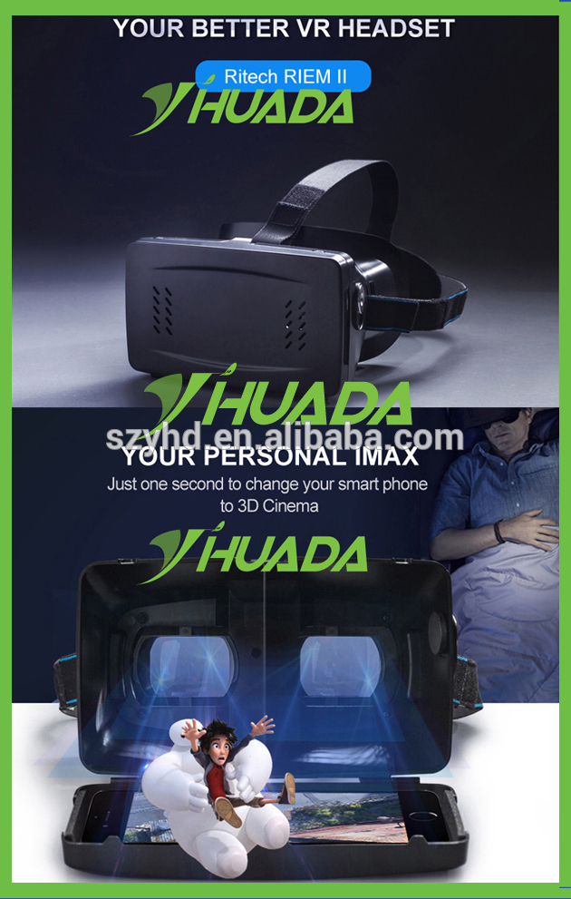 人気製品販売の ため RIEM2 vr ボックス ヘッド セット 3d メガネ仮想 現実メガネ高品質RIEM2用vr ゲーム と vr映画-問屋・仕入れ・卸・卸売り