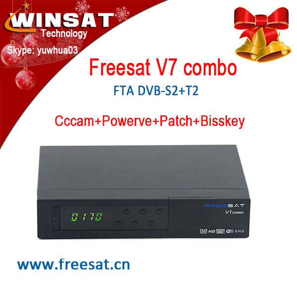 フルpowervu、 cccam、 bisskey、 安いftaサポートfreesatv7コンボdvb-s2/dvb-t2ベトナムフォーデジタル衛星放送受信機、 タイ-セットトップボックス問屋・仕入れ・卸・卸売り