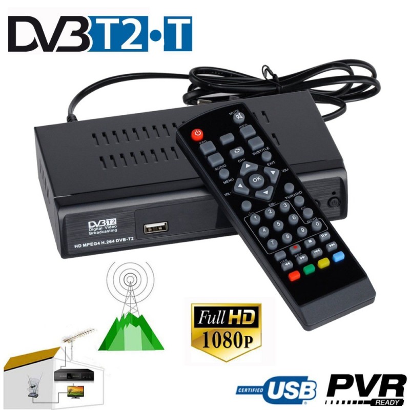 Fta dvb-t2 dvb-t地上デジタルコンバータチューナーテレビ受信機セットトップボックス1080のp hdアウトメディアプレーヤーpvr録画epg-セットトップボックス問屋・仕入れ・卸・卸売り