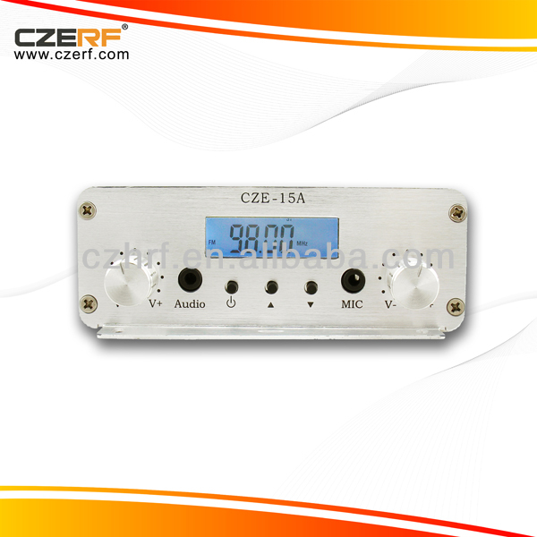 Cze-15a15wシルバーfmラジオの送信機の機器車載充電器付き-ラジオ、テレビ放送設備問屋・仕入れ・卸・卸売り
