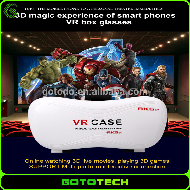 2016 vrケース2.0 3dバーチャルリアリティセックスvedioのための携帯電話3d vrボックス-3Dメガネ問屋・仕入れ・卸・卸売り