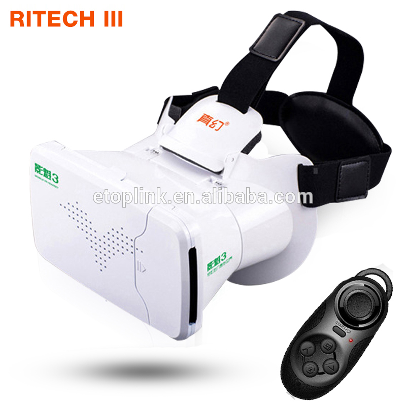 Ritech iii 3 ヘッド マウント プラスチック バージョン 3d vr仮想現実メガネ google段ボール 3d映画3d ゲーム-3Dメガネ問屋・仕入れ・卸・卸売り