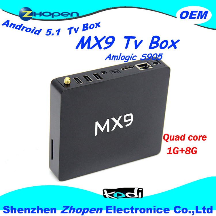 最も安いアンドロイドtvボックス2グラムram amlogic s905クアッドコアtvボックスmx9テレビアンドロイドボックス中国製 工場-セットトップボックス問屋・仕入れ・卸・卸売り