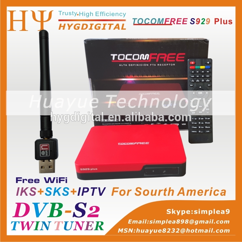 Tocomfree s929プラスでiptv 3グラムiks sks送料ため南アメリカbeterもazamerica s1001 azamerica-衛星チューナー問屋・仕入れ・卸・卸売り