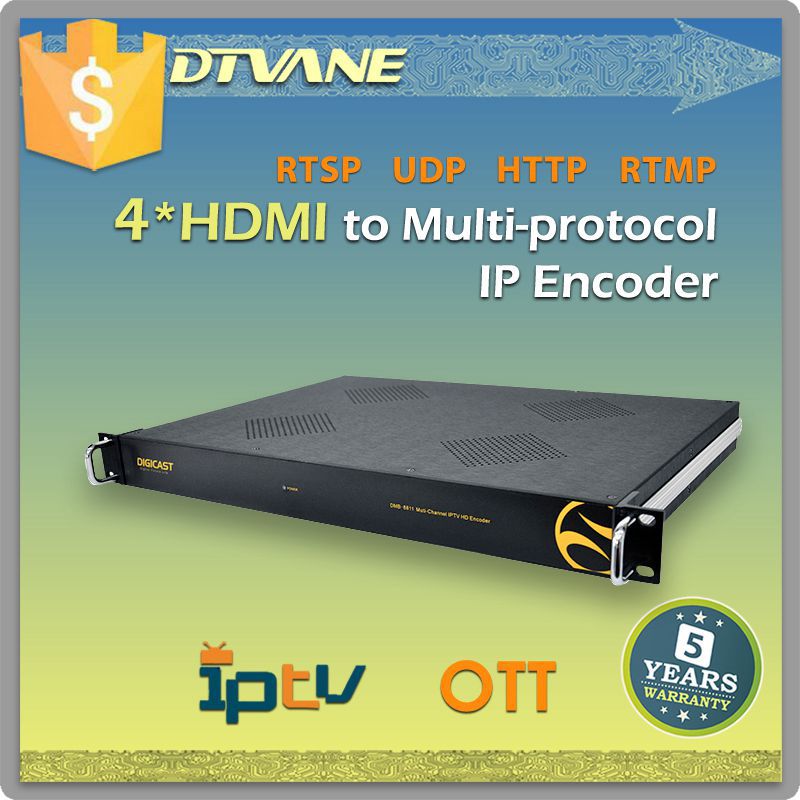 (DMB-8811) 4 * hdmiと4 * cvbs入力h 264ビデオストリーミングハードウェア用ネットワークビデオiptv/ottシステム-ラジオ、テレビ放送設備問屋・仕入れ・卸・卸売り