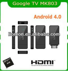 真新しいMK803 Android4.0 TV箱の小型PCの皮質A9 1GHz WIFI HD Google TV箱のDongle DDR3 1GB-HDDプレーヤー問屋・仕入れ・卸・卸売り