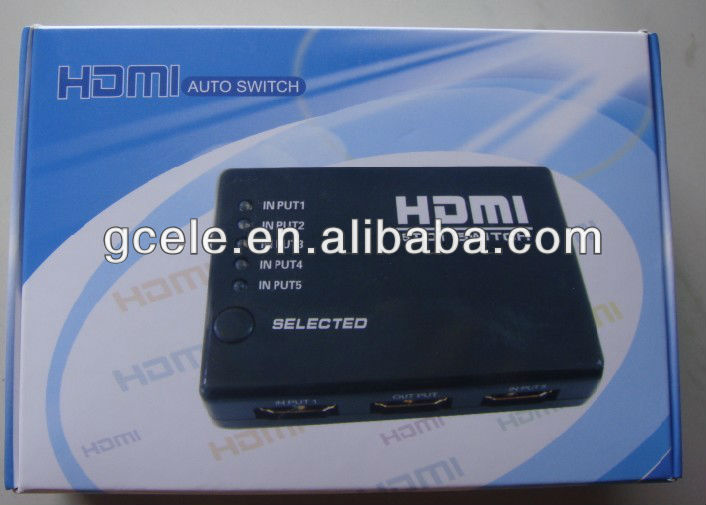 Hdmiスイッチボックス( hdmiセレクター) リモコン付き51で-HDDプレーヤー問屋・仕入れ・卸・卸売り