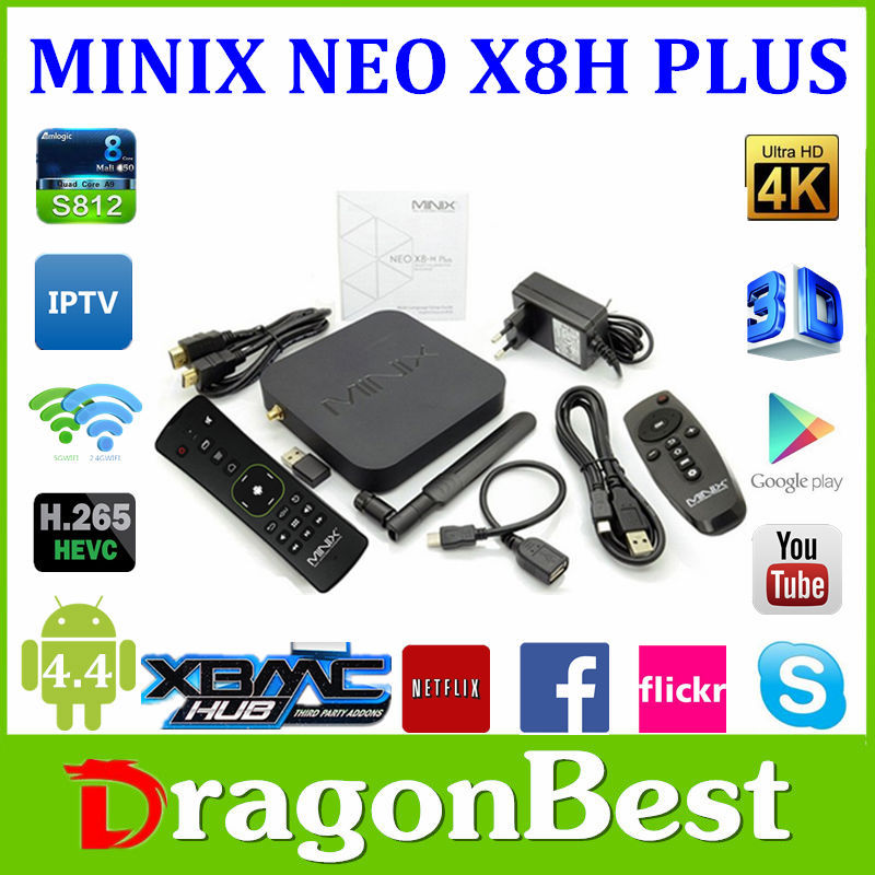 Minixx8-hプラスネオamlogicアンドロイドテレビボックス2.4g/5gs812クアッドコアデュアルバンド無線lanオリジナルminixx8-hネオプラス-セットトップボックス問屋・仕入れ・卸・卸売り