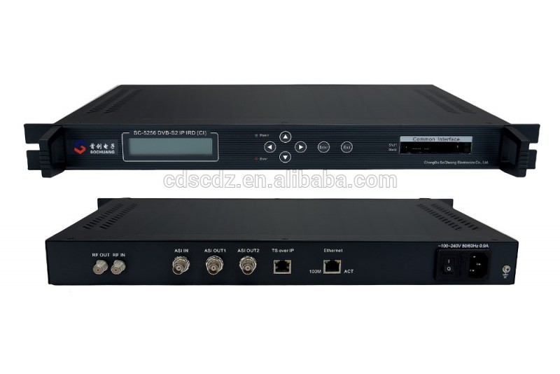 SC-5256 (dvb-s2/s ip muxレシーバー) dvb-s2 iptv ird-ラジオ、テレビ放送設備問屋・仕入れ・卸・卸売り