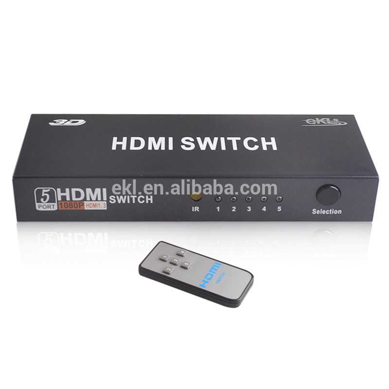 Hdmiスイッチボックス5 × 1 1080 p 5ポートhdmiスイッチャー-その他ホームオーディオ、ビデオ機器問屋・仕入れ・卸・卸売り
