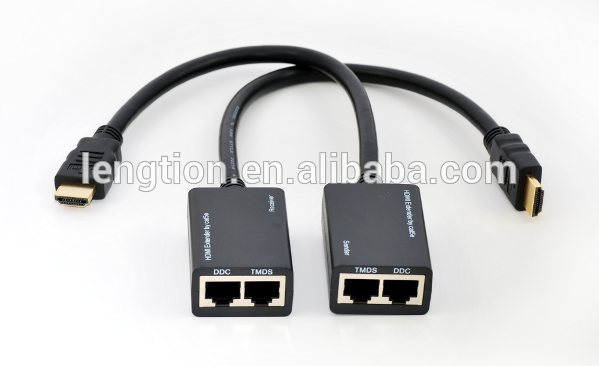 Hdmi/5e/6rj45catにdviエクステンダ30メートル100フィート1080pのhdtv-その他ホームオーディオ、ビデオ機器問屋・仕入れ・卸・卸売り