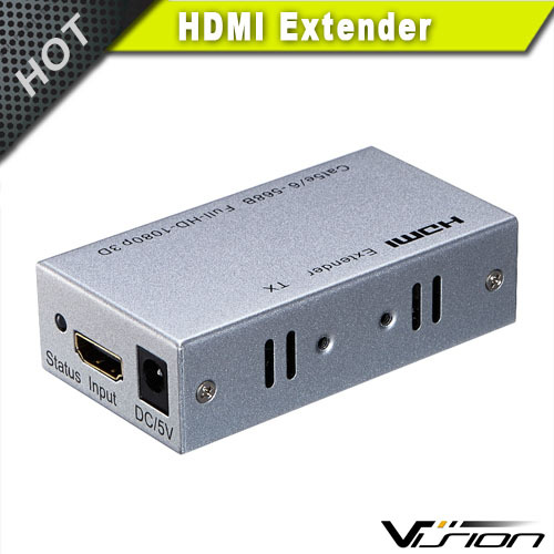 ビジョン銀60メートルhdmiエクステンダー以上シングルイーサネット猫5e/6-その他ホームオーディオ、ビデオ機器問屋・仕入れ・卸・卸売り