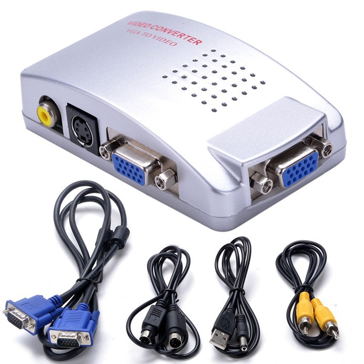 Avにvgaのpcにテレビコンバータとrcas- ビデオ信号アダプターsv007389スイッチボックス-その他ホームオーディオ、ビデオ機器問屋・仕入れ・卸・卸売り