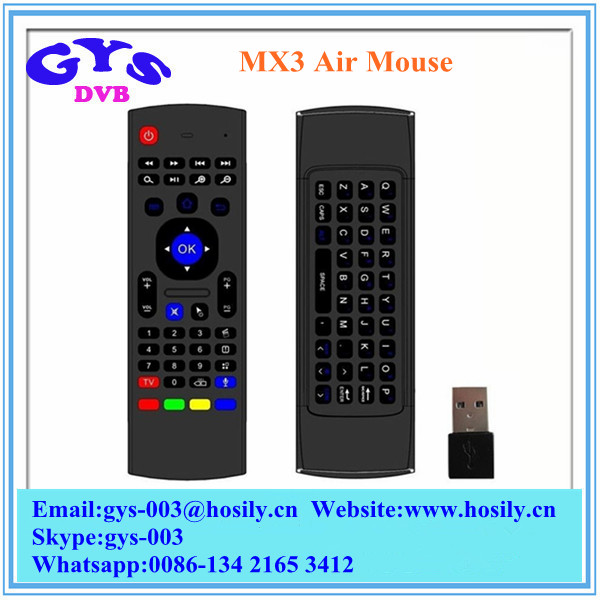 Mx3デュアルサイドエアマウス2.4 ghzワイヤレスusbレシーバー用アンドロイドtvボックスmx3リモコン-その他ホームオーディオ、ビデオ機器問屋・仕入れ・卸・卸売り