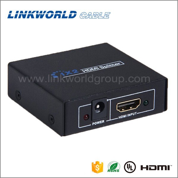 Linkworldフルhd 1080 p 3d 2ポートのhdmiスプリッタ1 × 2-その他ホームオーディオ、ビデオ機器問屋・仕入れ・卸・卸売り
