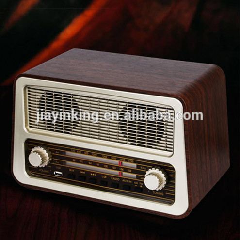 古典的な木製のデザインアンティークレトロノスタルジックラジオam/fm-家のラジオ問屋・仕入れ・卸・卸売り