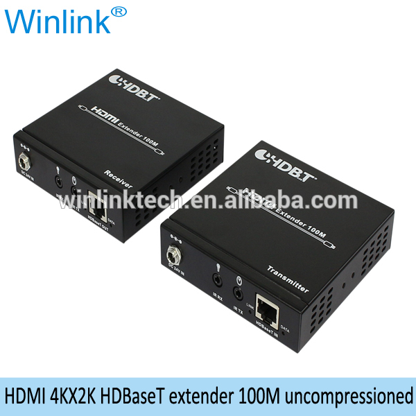hdmiエクステンダーhdbaset経由で100メートルir3d4kx2kcatx双方向サポート-その他ホームオーディオ、ビデオ機器問屋・仕入れ・卸・卸売り