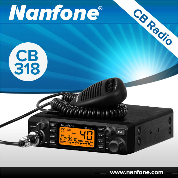 Nanfonecb-318asq機能cbラジオトランスミッタ用の大型のlcdディスプレイ付き販売-家のラジオ問屋・仕入れ・卸・卸売り