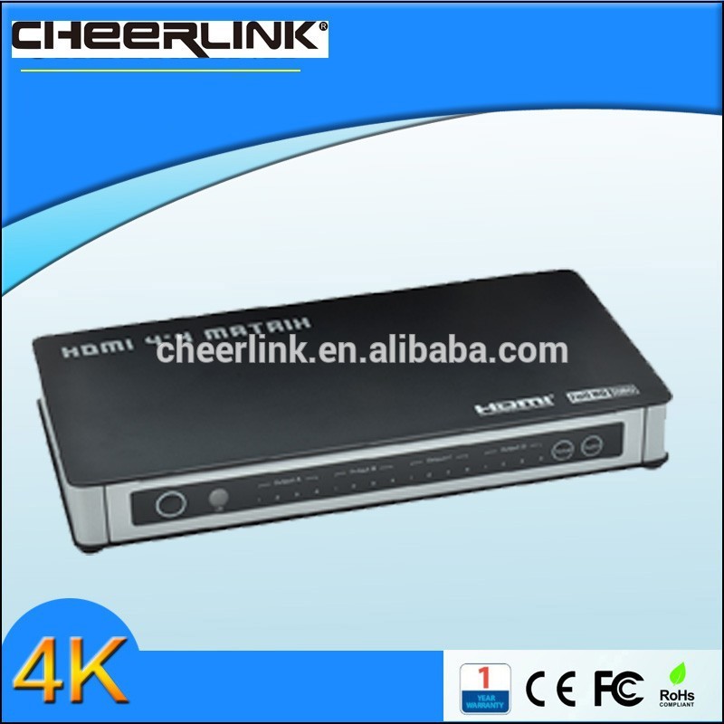 4で4アウトcheerlinkブランドhdmiマトリックス4*4フルhd 1080 p 1.3バージョン-その他ホームオーディオ、ビデオ機器問屋・仕入れ・卸・卸売り