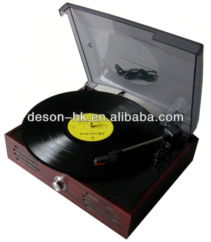 クラシック ヴィ ンテ ージ デザイン!!! シンプル な ターン テーブル & ビニール レコード lp &蓄音機で pc リンク/3 スピード lp-問屋・仕入れ・卸・卸売り