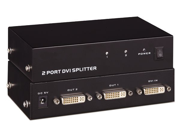 Hdcp対応dvi-dスプリッタ- ビデオスプリッタ2xdvi出力デスクトップ-その他ホームオーディオ、ビデオ機器問屋・仕入れ・卸・卸売り