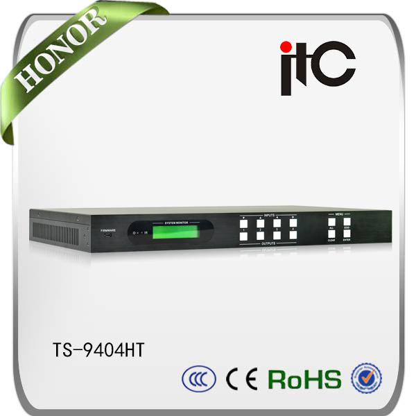 Itc TS-9404HTサポート4 kオーディオビデオ4に4マトリックスhdbaset hdmiスイッチ-その他ホームオーディオ、ビデオ機器問屋・仕入れ・卸・卸売り