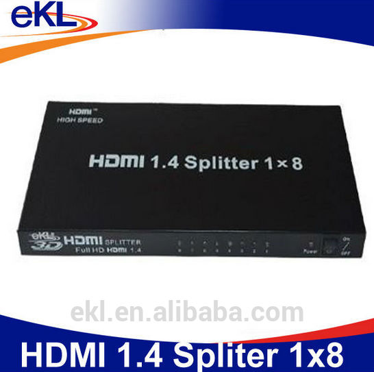 Ekl 8ポートのhdmiスプリッタv1.4、hdmiトランスミッタ1入力8出力-その他ホームオーディオ、ビデオ機器問屋・仕入れ・卸・卸売り