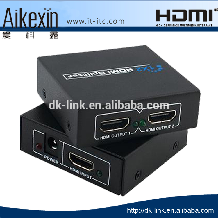 OEM-HDMIスプリッタ1 × 2で電源アダプタサポート1080 p 3d ce免許を取得-その他ホームオーディオ、ビデオ機器問屋・仕入れ・卸・卸売り