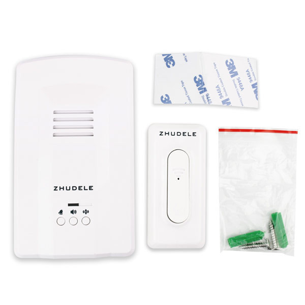 新しいzhudele ZDL-2583ワイヤレス200メートル距離64ポリフォニック433 mhz 4.5ボルトバッテリーip54防水デジタルドアベル-ドアベル問屋・仕入れ・卸・卸売り