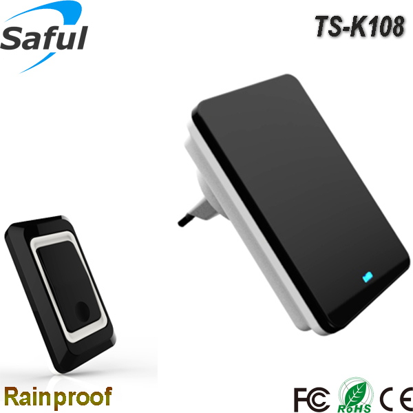 2016ベストセラー36種類の着メロsaful TS-K108ワイヤレスドアベルでce/fcc/rohs-ドアベル問屋・仕入れ・卸・卸売り