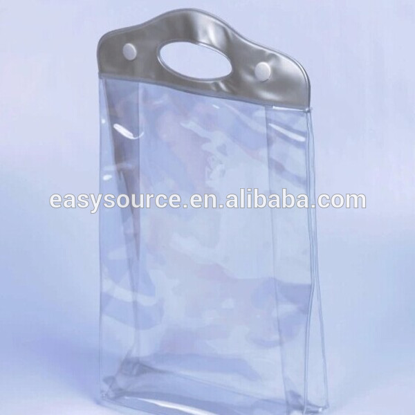 oem明確なプラスチック透明なpvcショッピングバッグギフトパッケージソフトバッグ化粧品-包装袋問屋・仕入れ・卸・卸売り