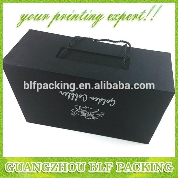 Blf-gb228黒いボール紙の靴箱-梱包箱問屋・仕入れ・卸・卸売り