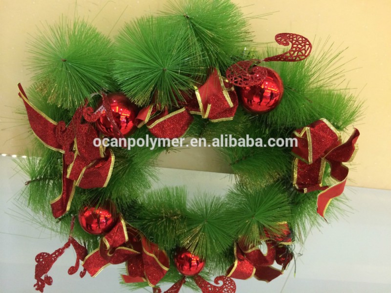 グリーン硬質pvcクリスマスツリーシートを作るために使用クリスマスツリー葉と花輪-フィルム類問屋・仕入れ・卸・卸売り