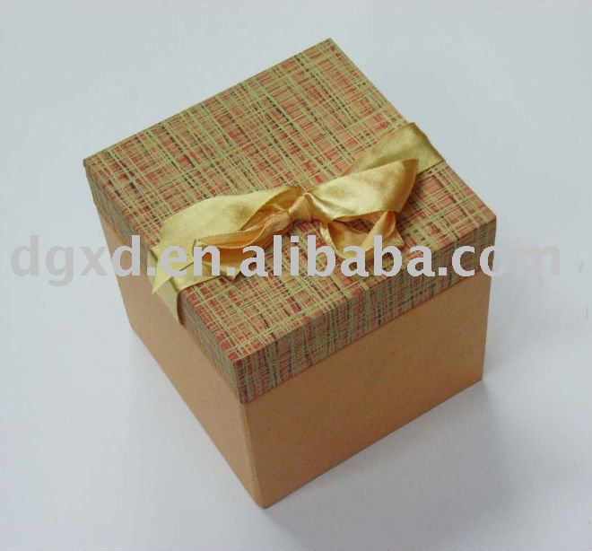 ファンシーリボン付きボール紙のギフト包装ボックス-梱包箱問屋・仕入れ・卸・卸売り