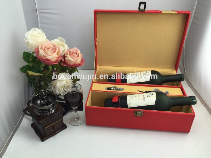 luxry赤と金色のワインオープナーセット、 puワインのギフトボックスセット-梱包箱問屋・仕入れ・卸・卸売り